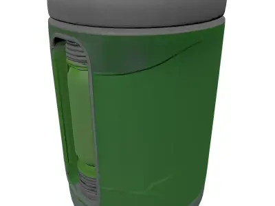 Futuristic Green Energy Cell 3D model