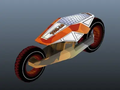 TGS18 CUSTOM BIKE Low-poly 3D model