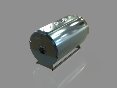 High-temperature water boiler Vitomax 200 3D model