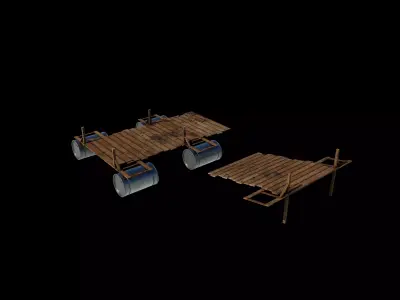 Old Raft  3D model