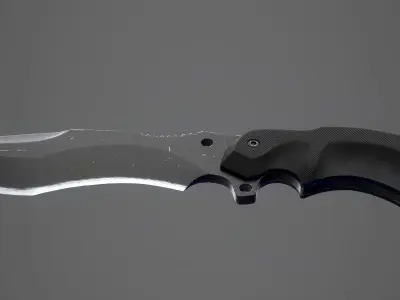 Tactical Knife Military Low-poly 3D model