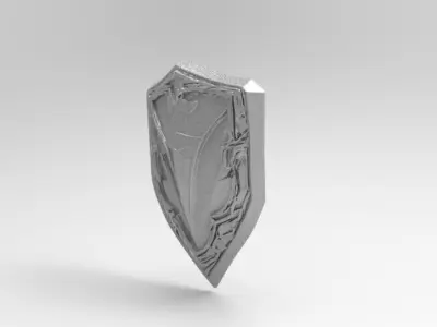 sci-fi fantasy shield 3D print model