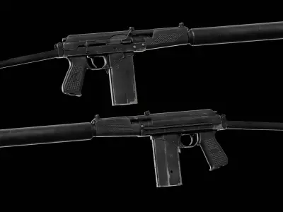 KBP 9A-91 Low-poly 3D model