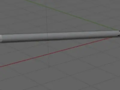 Low poly oar Low-poly 3D model