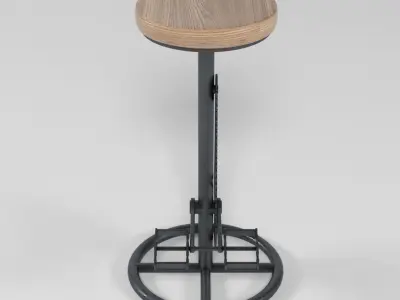 Industrial Barstool 2 3D model