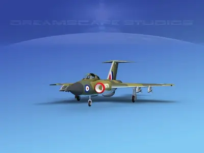 Gloster F-9 Javelin V03 3D model