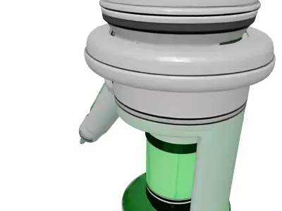 Futuristic Syringe Vial Charger 3D model