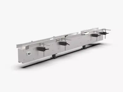 Plate Chain Conveyor Belt Free 3D model