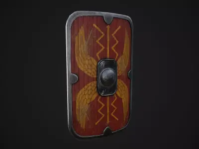 Tower Shield Low-poly 3D model