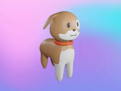 Dog animal 3D model