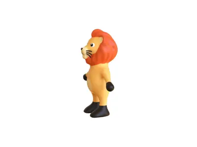 High-Quality 3D Cute Lion for Games Low-poly 3D model