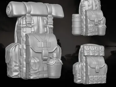 Backpacks Collection 3D printable files for Action Figures 3D print model