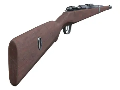 Futuristic Riffle Low-poly 3D model