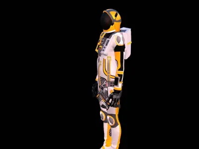 Astronaut Spacesuit Lithuania 3D model