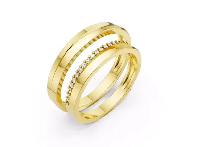 Wedding rings - 1 3D model