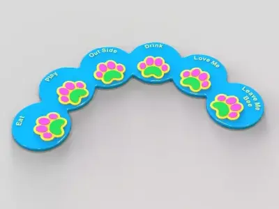 Einstein Dog training paw  3D print model