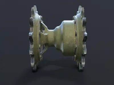 T-55 Tank Drive Wheel  3D model