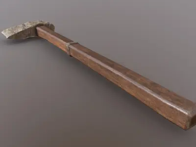 Axe - Stone Low-poly 3D model