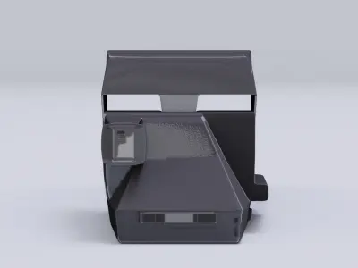 Polaroid camera model in Blender 3D model