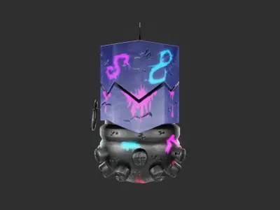 Grenade Jinx Free low-poly 3D model