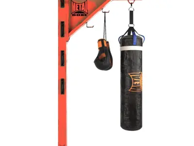 Gym Equipment Boxing Low-poly 3D model