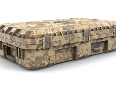 Military Case for Weapons Low-poly 3D model