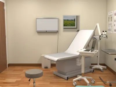 Clinic Exam Room 3D model