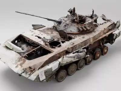 russian BMP-2 IFV destroyed by Ukrainian army 3D model by arsgera