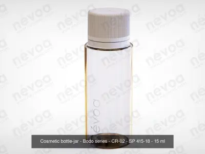 Cosmetic bottle-jar - Bodo series - CR-01 and CR-02 - 15 ml 3D Model Pack