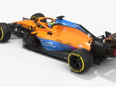 McLaren F1 2021 MCL35M Formula 1 3D model
