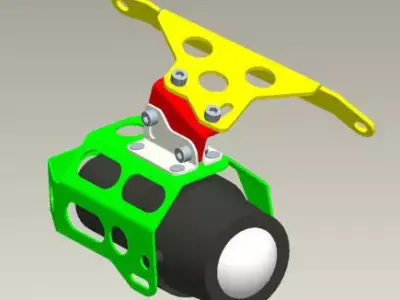 Bracket bicycle frame Free 3D model