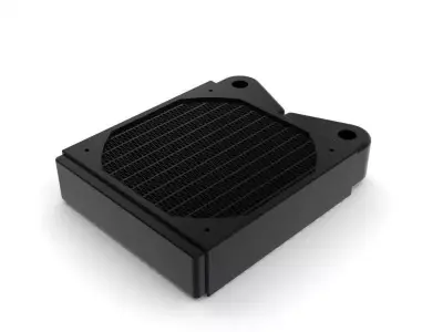 1x 120mm Radiator Free 3D model