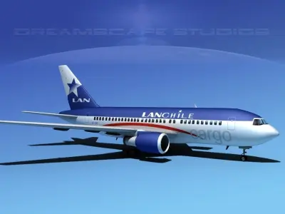 Boeing 767-100 Lan Chile Cargo 3D model