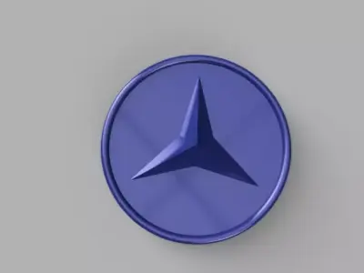 Mercedes Logo Free 3D print model