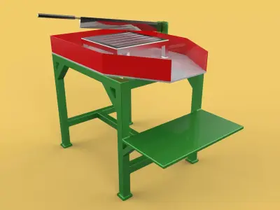 TABLE LEVER HANDLE COCONUT PEELER TOOL SPLITTER CUTTER DIVIDER 3D model