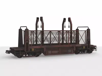 conveyer train wagon 3D model