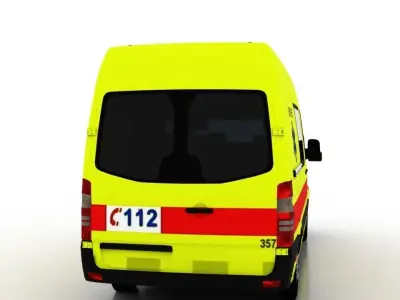 Mercedes Benz Sprinter L2H2 2015 Belgium Ambulance 3D model