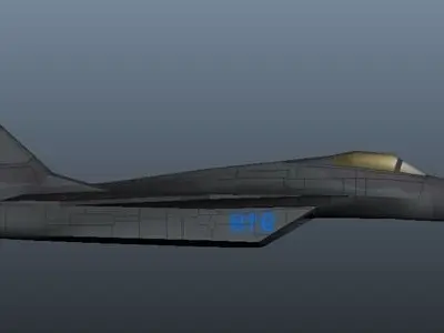 Military Airplane Low-poly 3D model