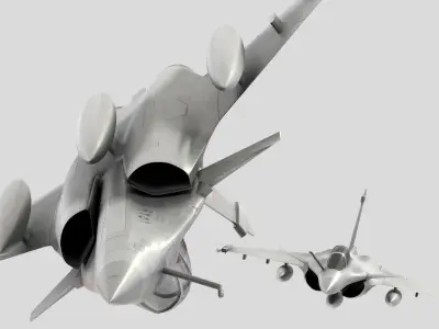 Rafale fighter  3D model by amir-mohammed94
