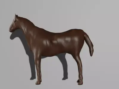 Horse Free low-poly 3D model get