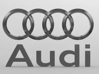 audi logo  3D model