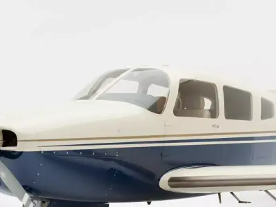 Beechcraft Bonanza G36 Low-poly 3D model