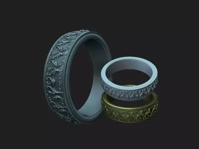 ornamental ring 3D print model