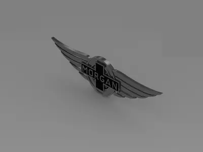 morgan logo 3D model by Sergey