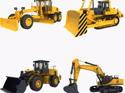 Collection Heavy Vehicle Industrial 02 3D model