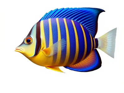 Colorful Tropical Fish Model Pack Low-poly 3D model