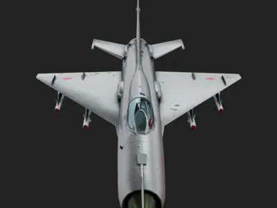 MIG-21 Low-poly 3D model