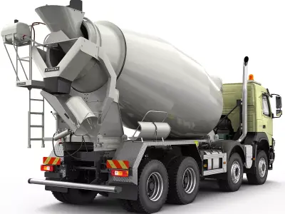 Volvo FMX 2014 Mixer 3D model