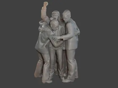 Donald Trump Survivor Group 3D print model