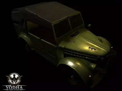Military Combat Vehicle Low-poly 3D model